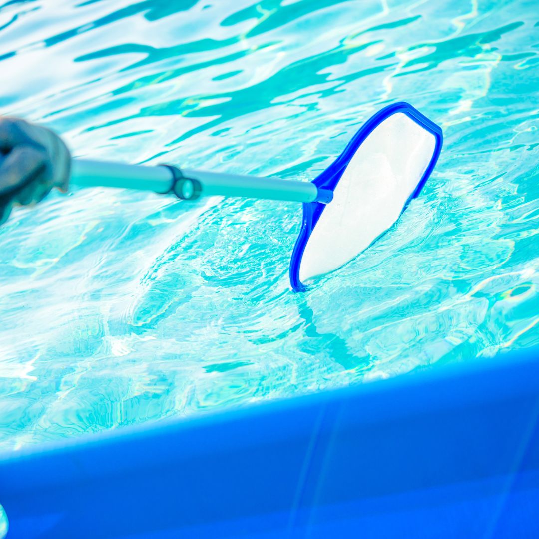 skimmer net cleaning above ground pool